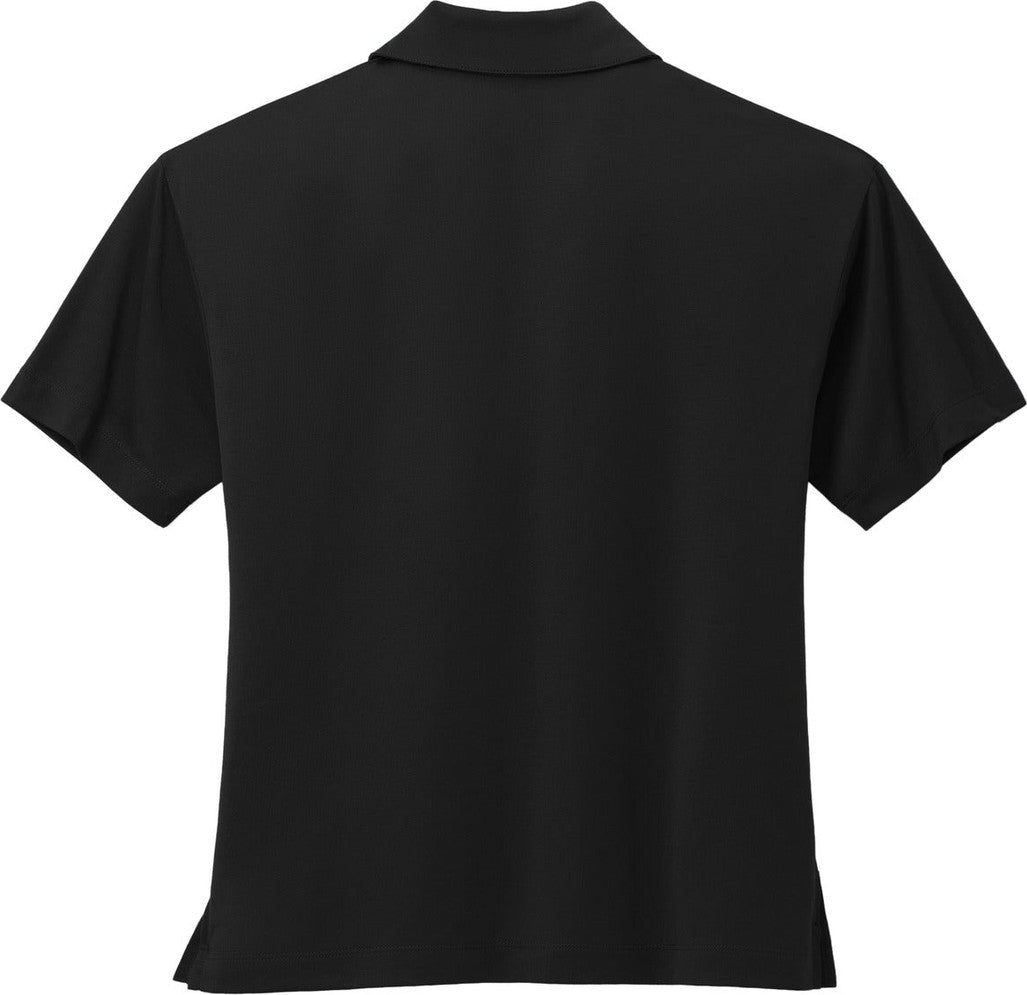 Front View of DeepBlack Mercer+Mettle Women's Stretch Jersey Polo MM1015