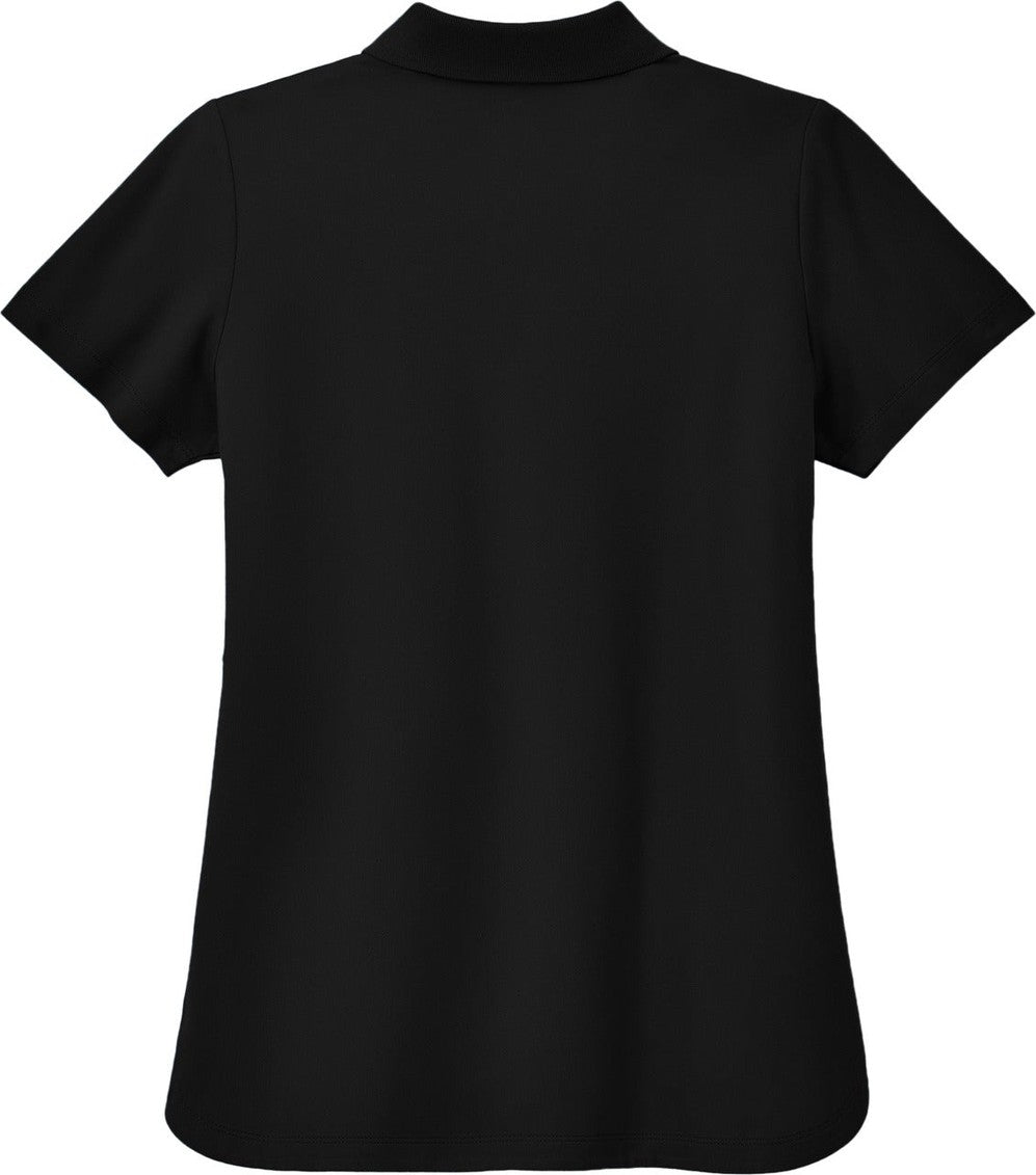 Front View of DeepBlack Mercer+Mettle Women's Stretch Pique Polo MM1005