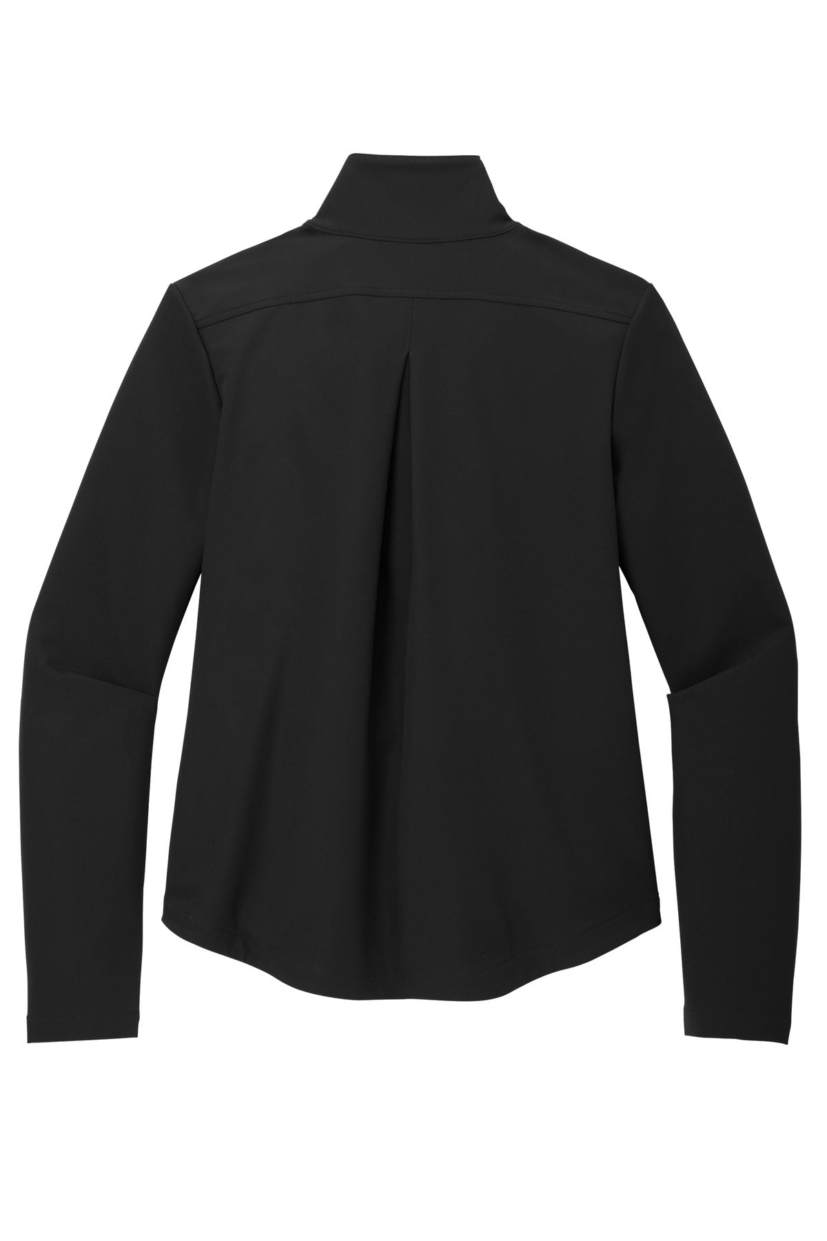 Front View of DeepBlack Mercer+Mettle Women's Stretch Soft Shell Jacket MM7103