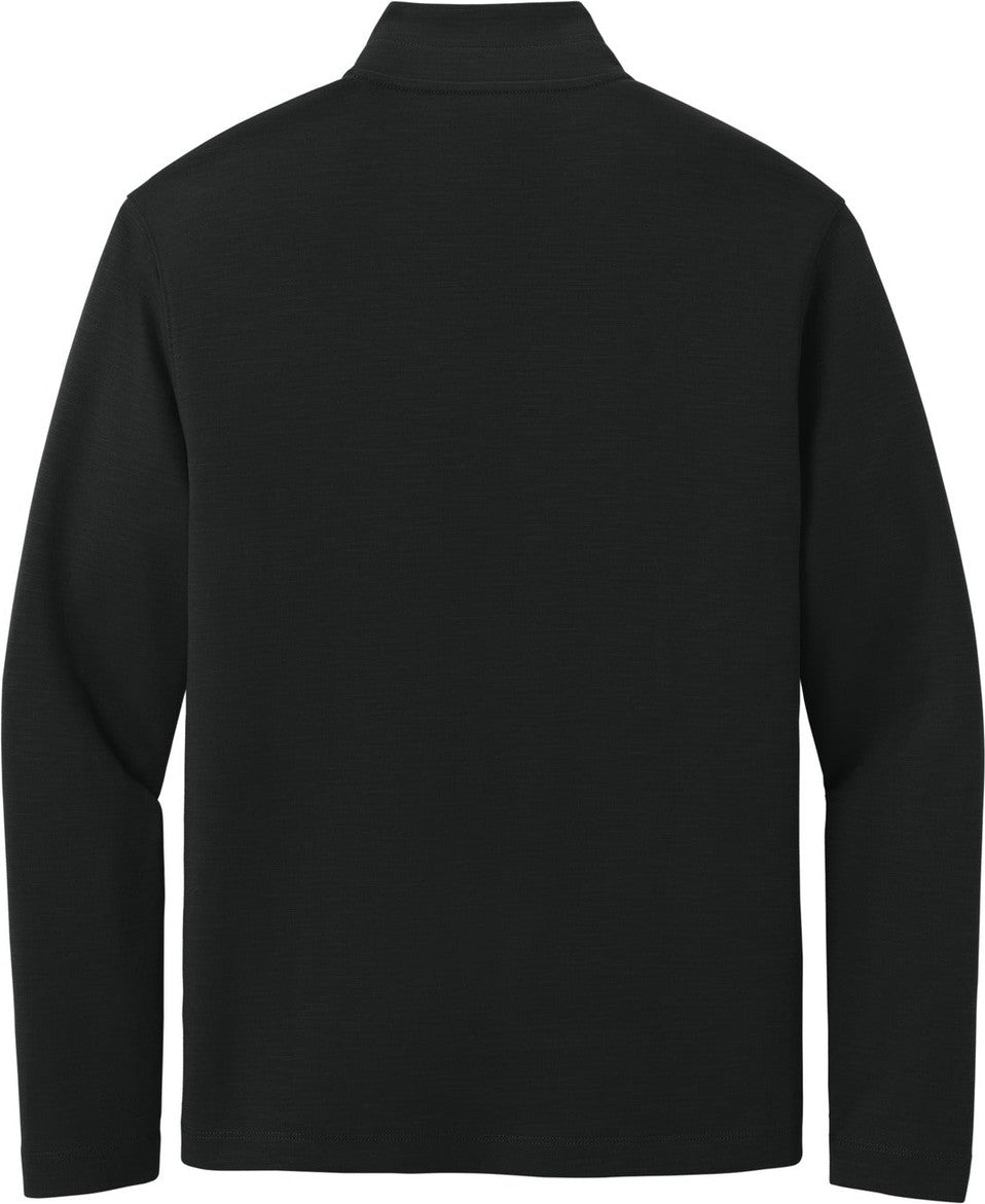 Front View of DeepBlack Port Authority Breakwater 1/4-Zip Pullover K820
