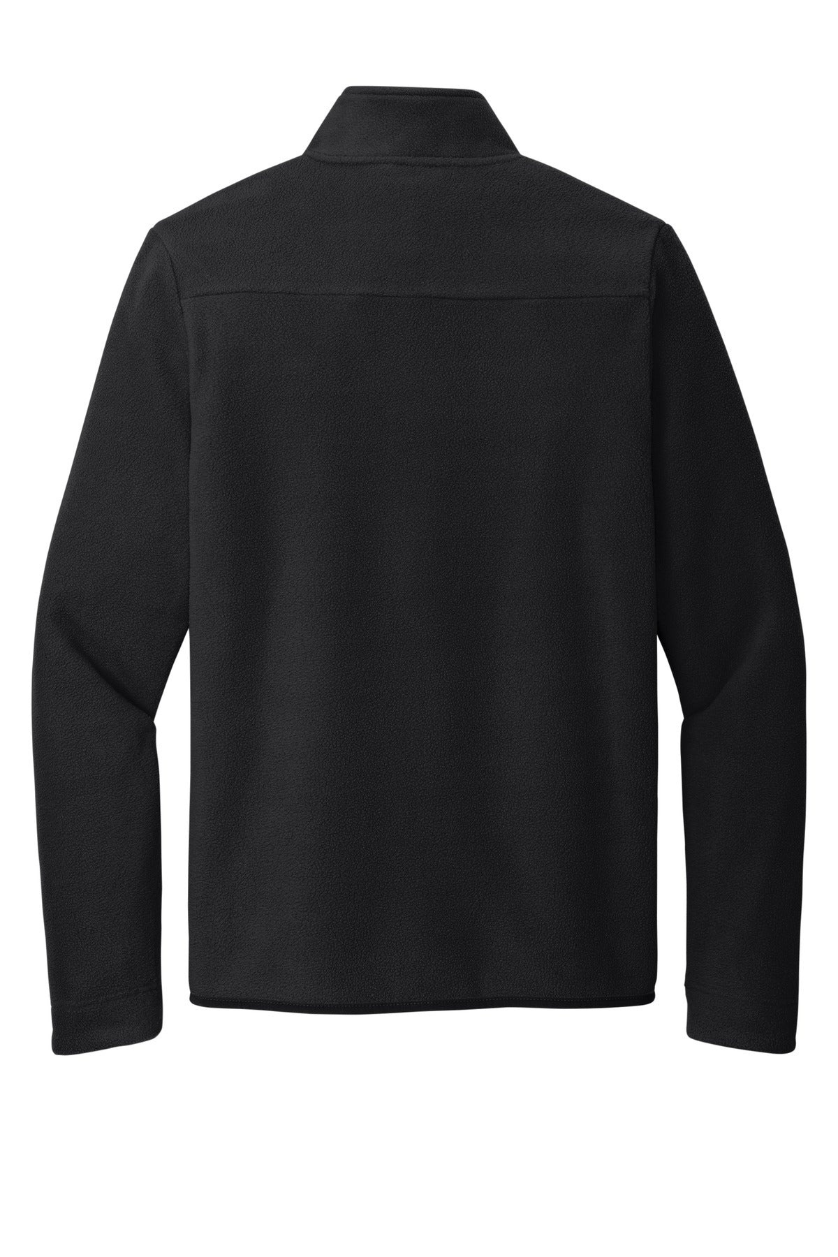 Front View of DeepBlack Port Authority Connection Fleece Jacket F110