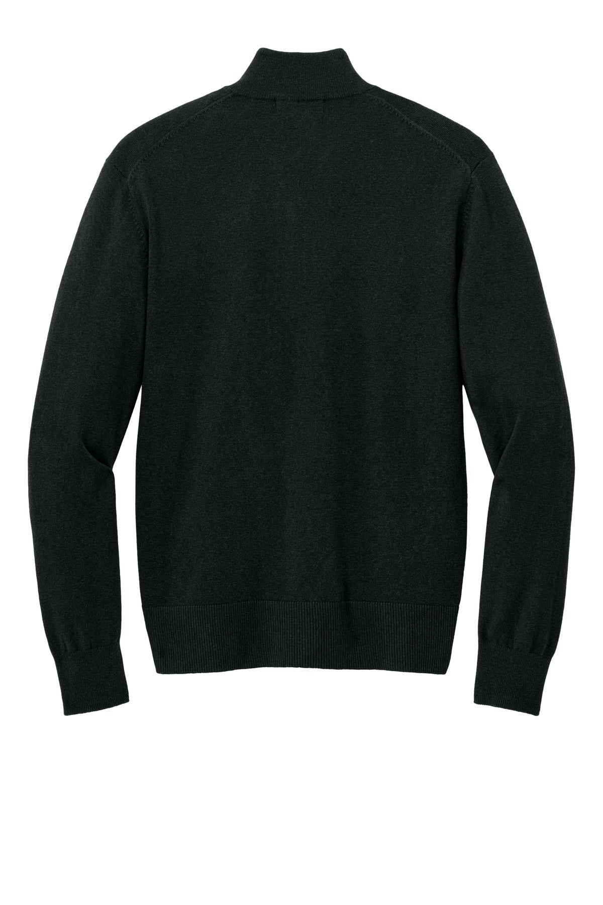 Rear View of DeepBlack Port Authority Easy Care 1/4-Zip Sweater SW2900