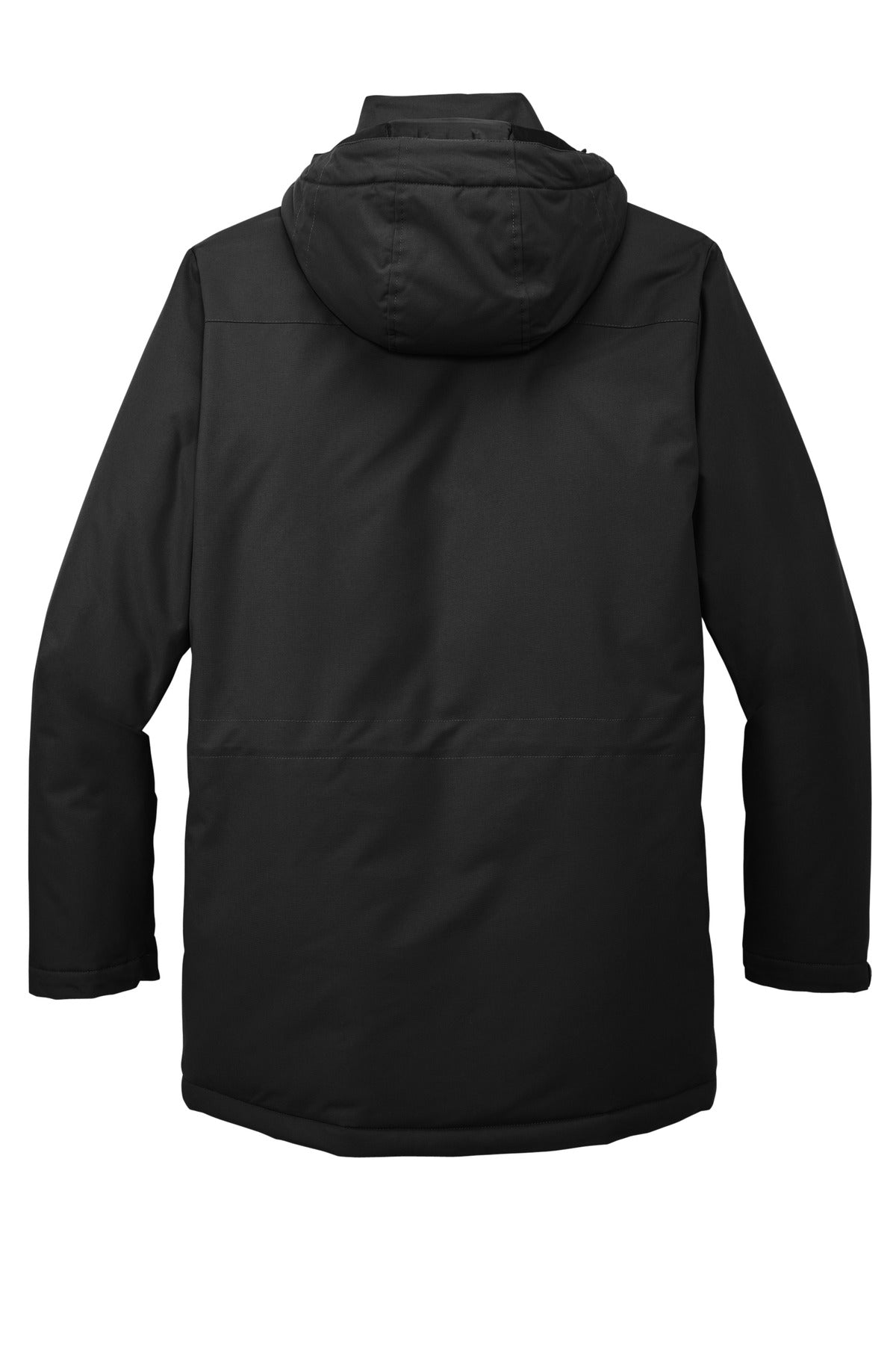 Front View of DeepBlack Port Authority Excursion Parka J599