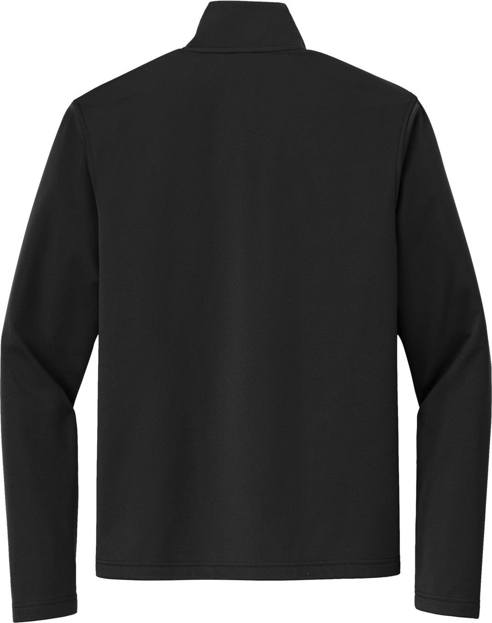 Rear View of DeepBlack Port Authority Flexshell Jacket J617