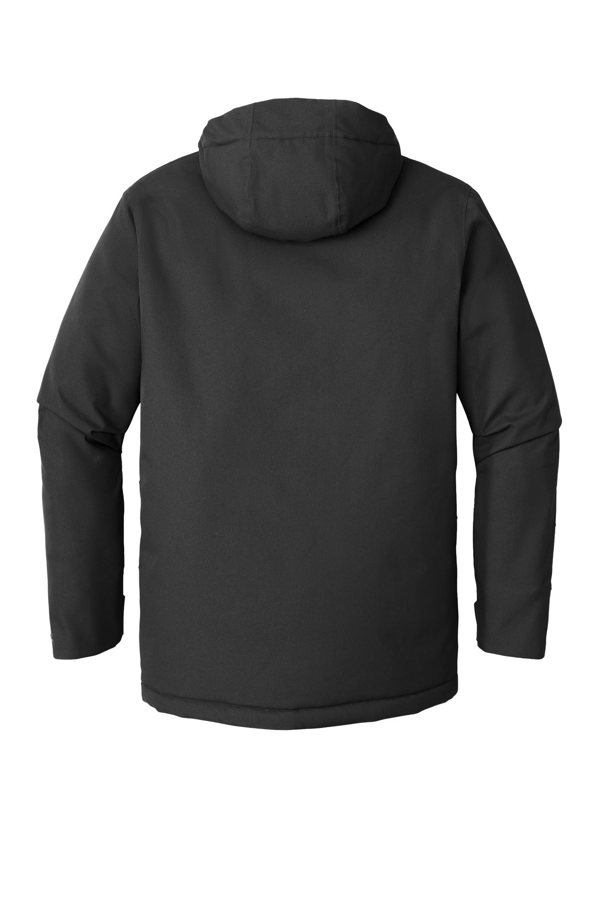 Rear View of DeepBlack Port Authority Latitude Waterproof Heavyweight Parka J363