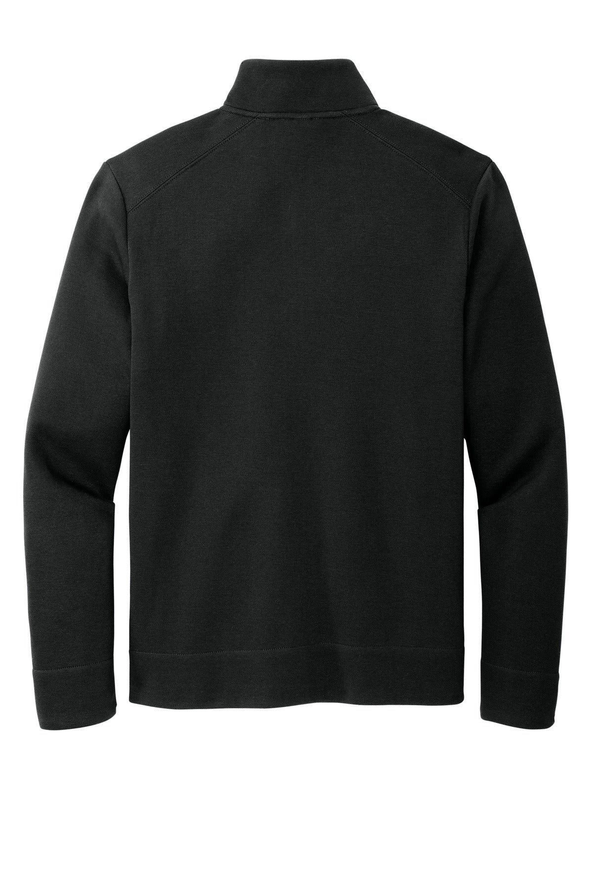 Front View of DeepBlack Port Authority Network Fleece Jacket F422