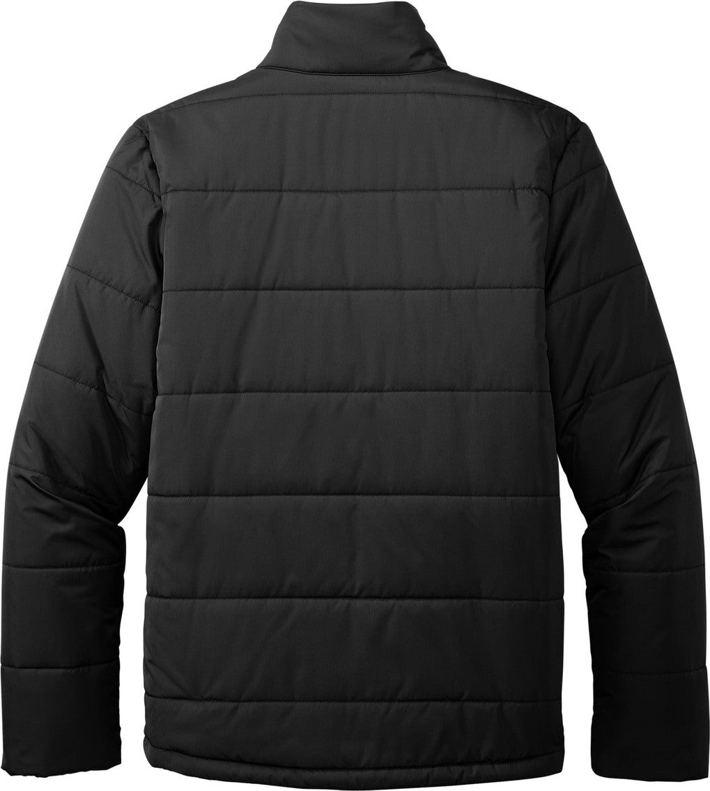 Rear View of DeepBlack Port Authority Puffer Jacket J852