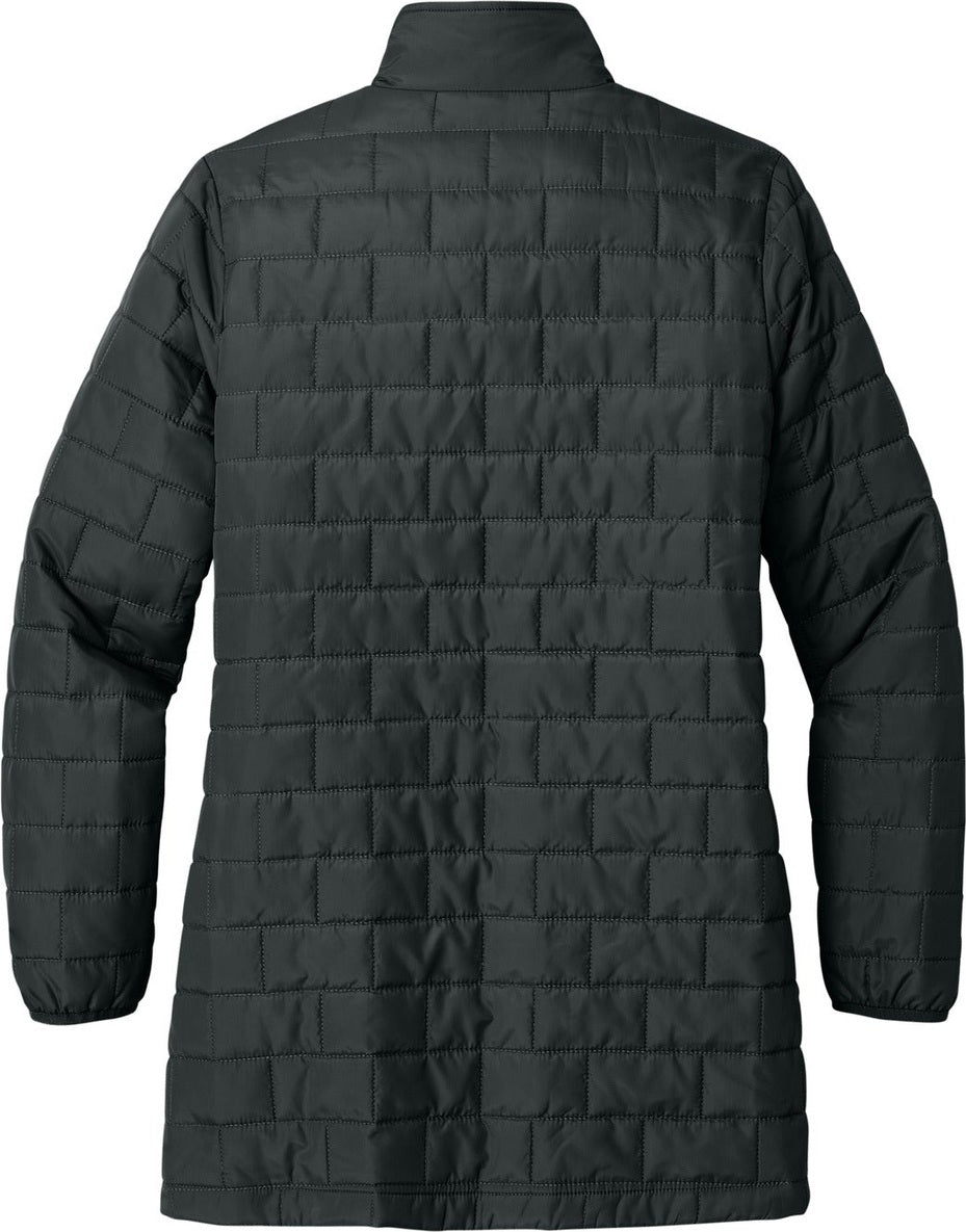 Front View of DeepBlack Port Authority Women's C-FREE Brick Jacket L854
