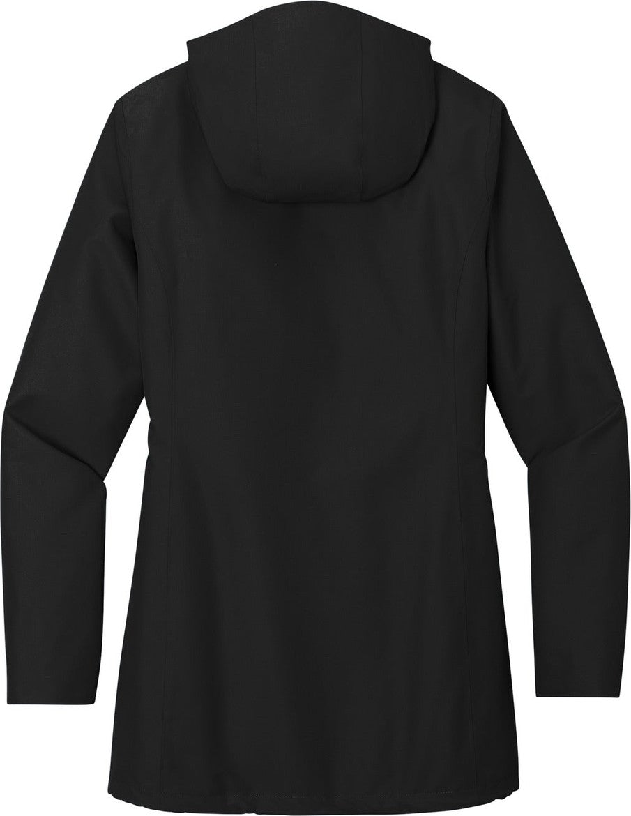 Front View of DeepBlack Port Authority Women's Collective Tech Outer Shell Jacket L920