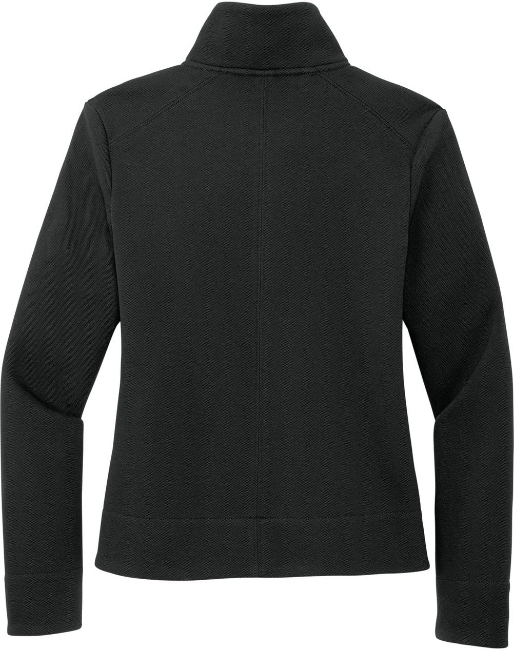 Rear View of DeepBlack Port Authority Women's Network Fleece Jacket L422