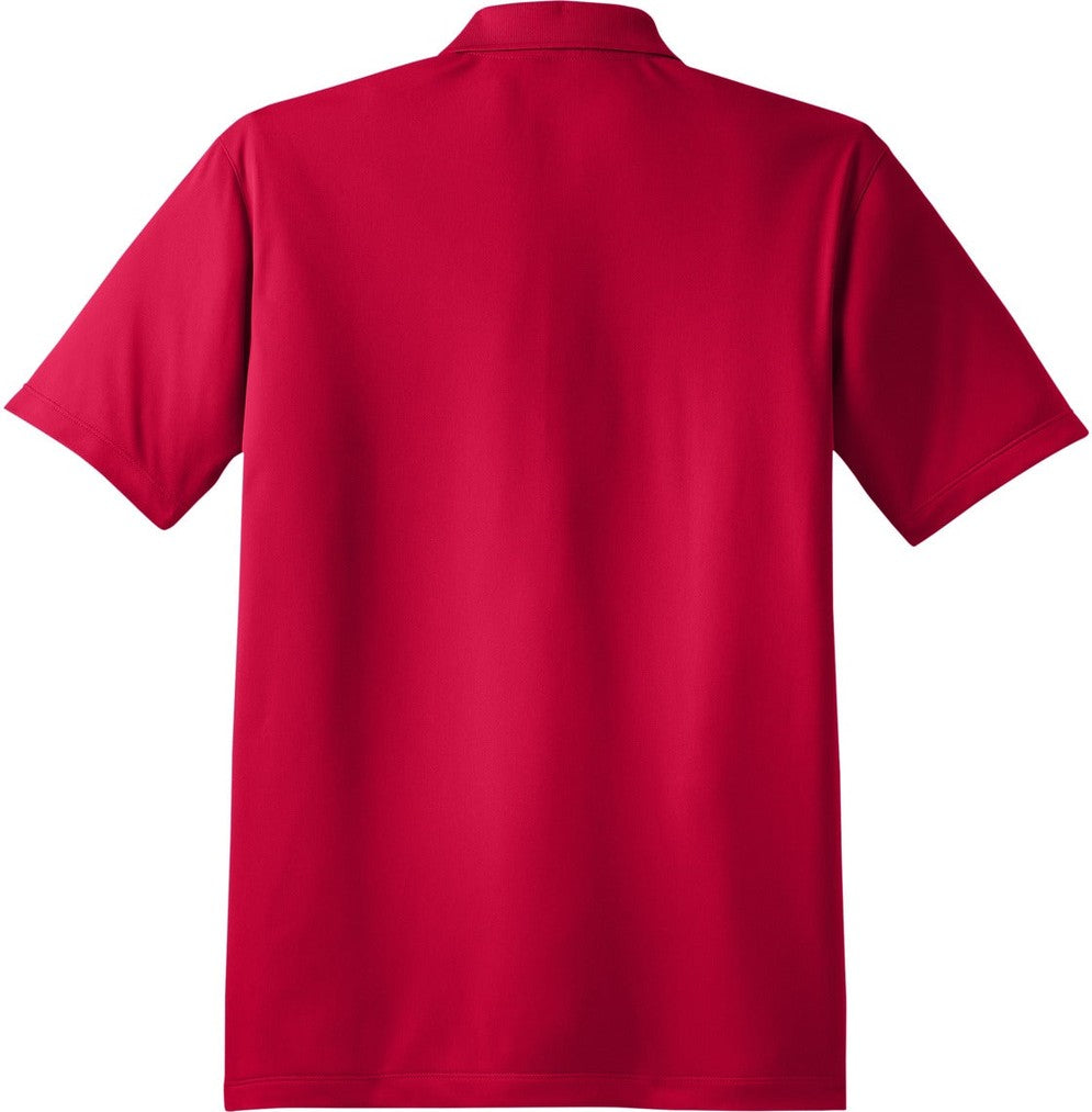 Front View of DeepRed Sport-Tek Tall Micropique Sport-Wick Polo. TST650