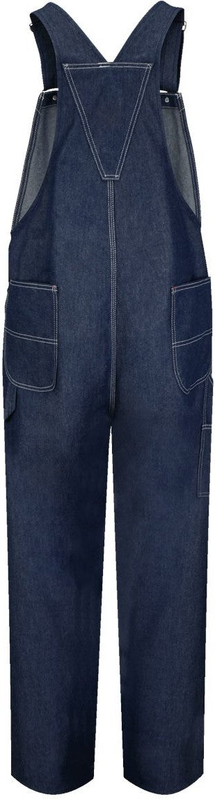 Front View of Denim - 30I Denim Bib Overall Extended Sizes - BD10EXT