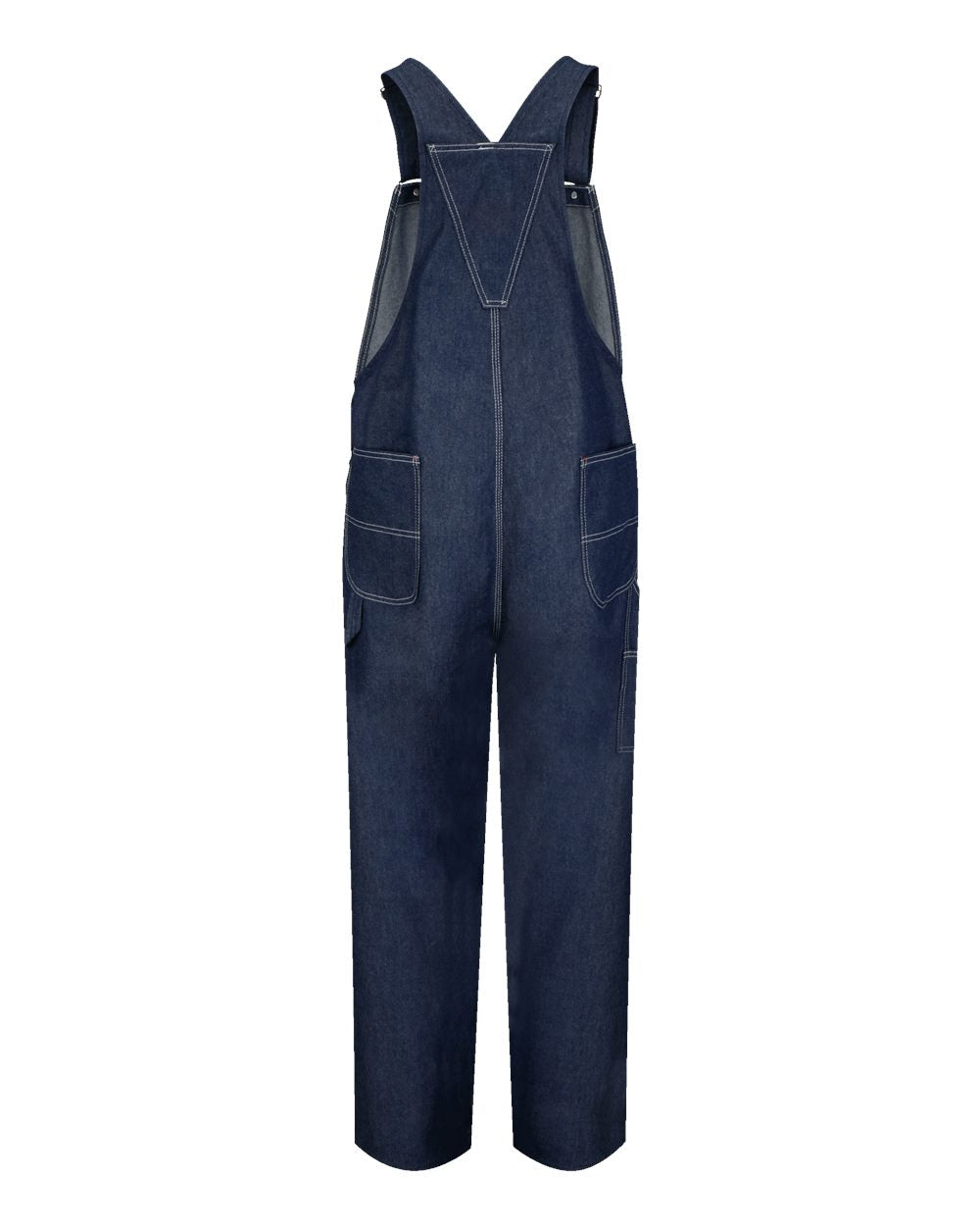Front View of Denim - 32I Denim Bib Overall - BD10