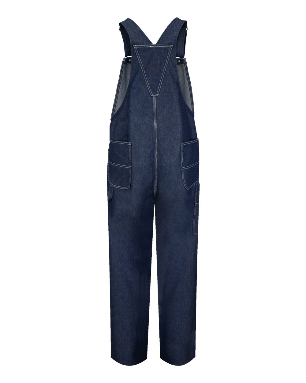 Front View of Denim - 32I Denim Bib Overall Extended Sizes - BD10EXT