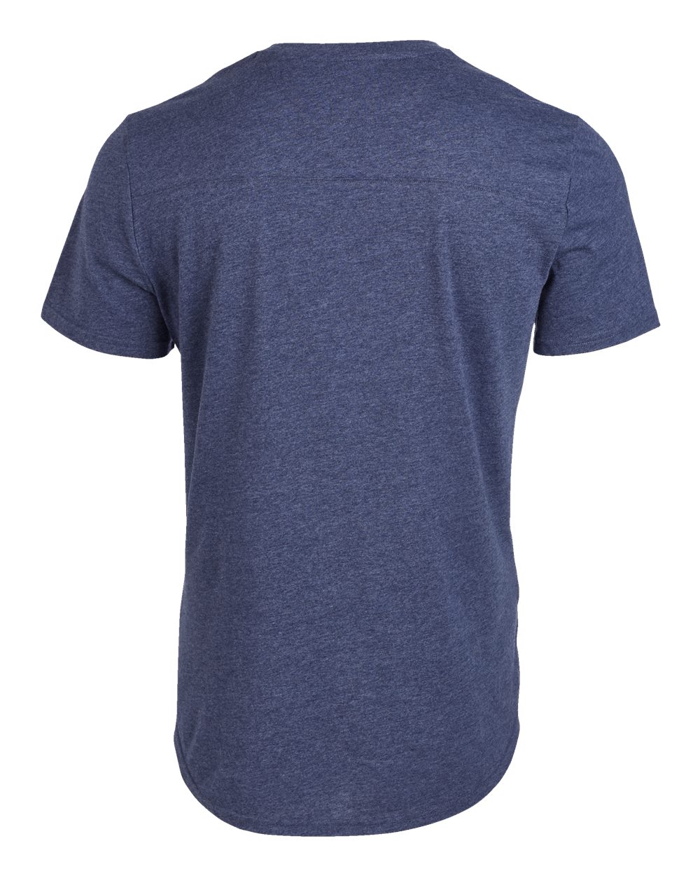 Front View of Denim High V-Neck T-Shirt - BM2204