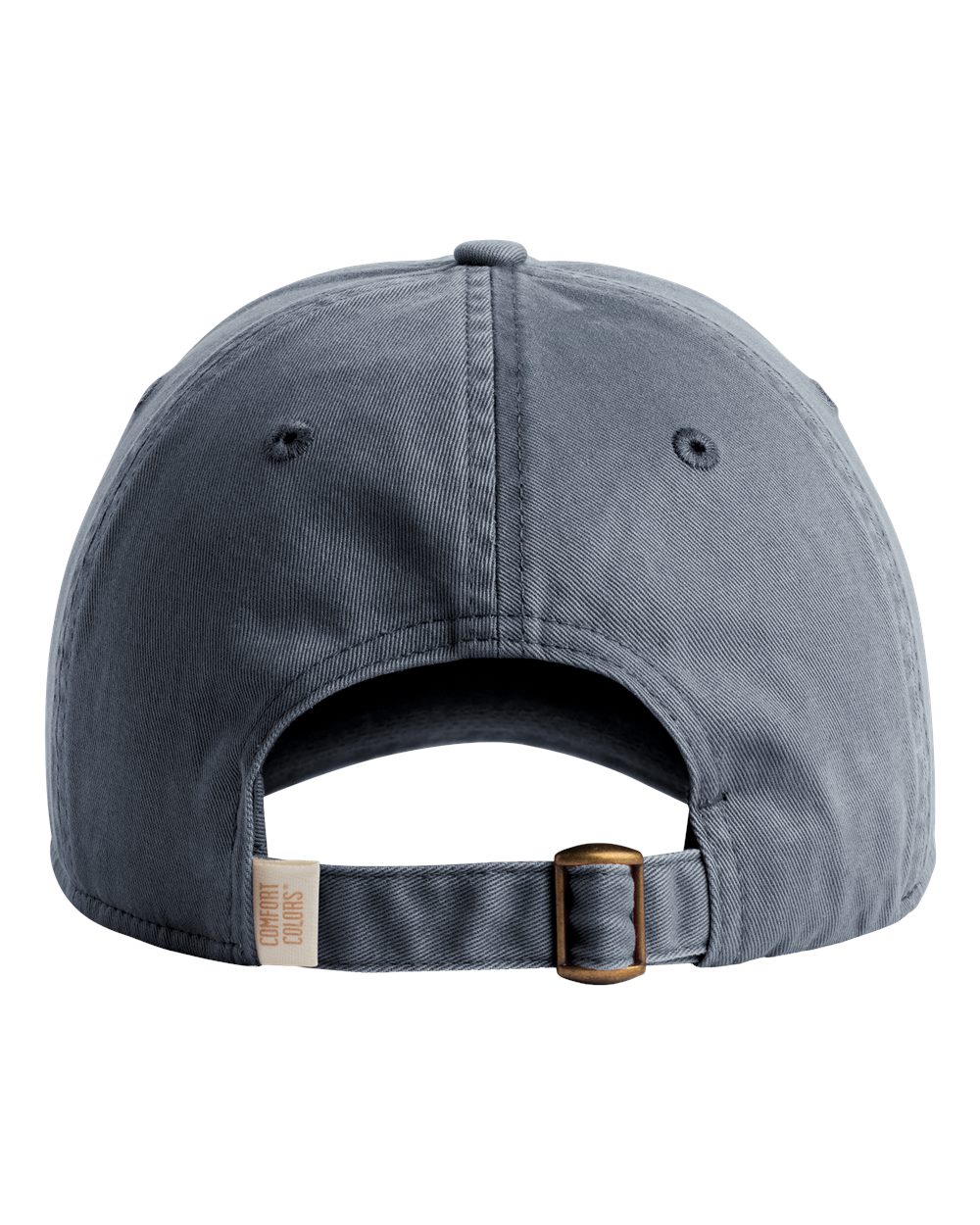 Rear View of Denim Sunwashed Cap - CCSC0 plain