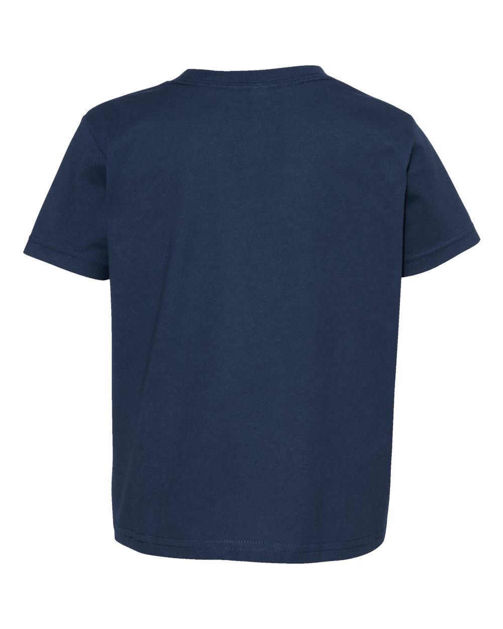 Front View of Denim Toddler Fine Jersey Tee - 3321
