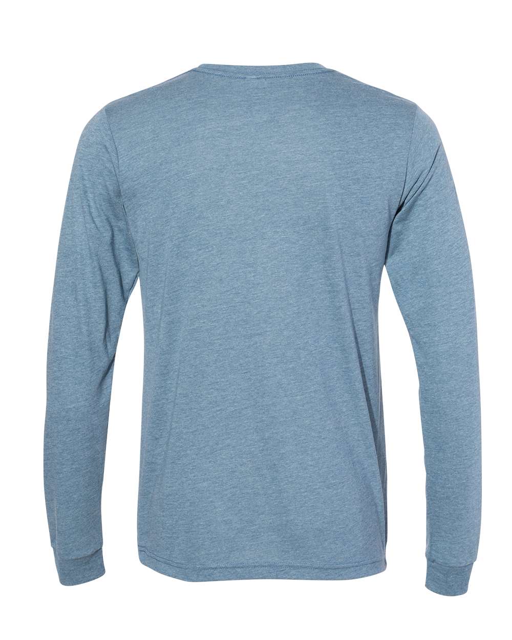 Front View of Denim Triblend Triblend Long Sleeve Tee - 3513