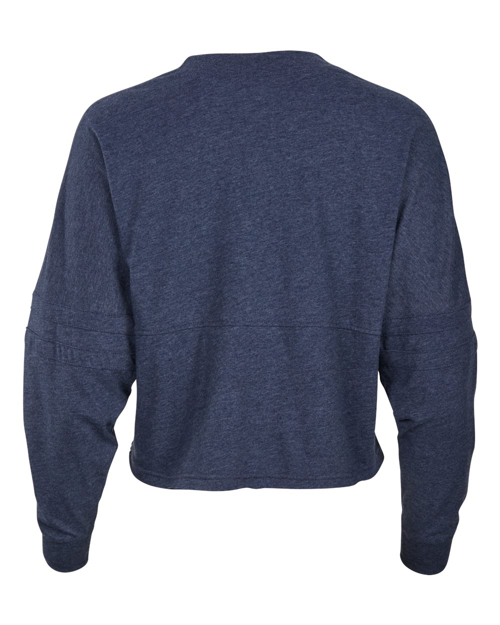 Front View of Denim Women's Crop Retro Jesery - BW3515