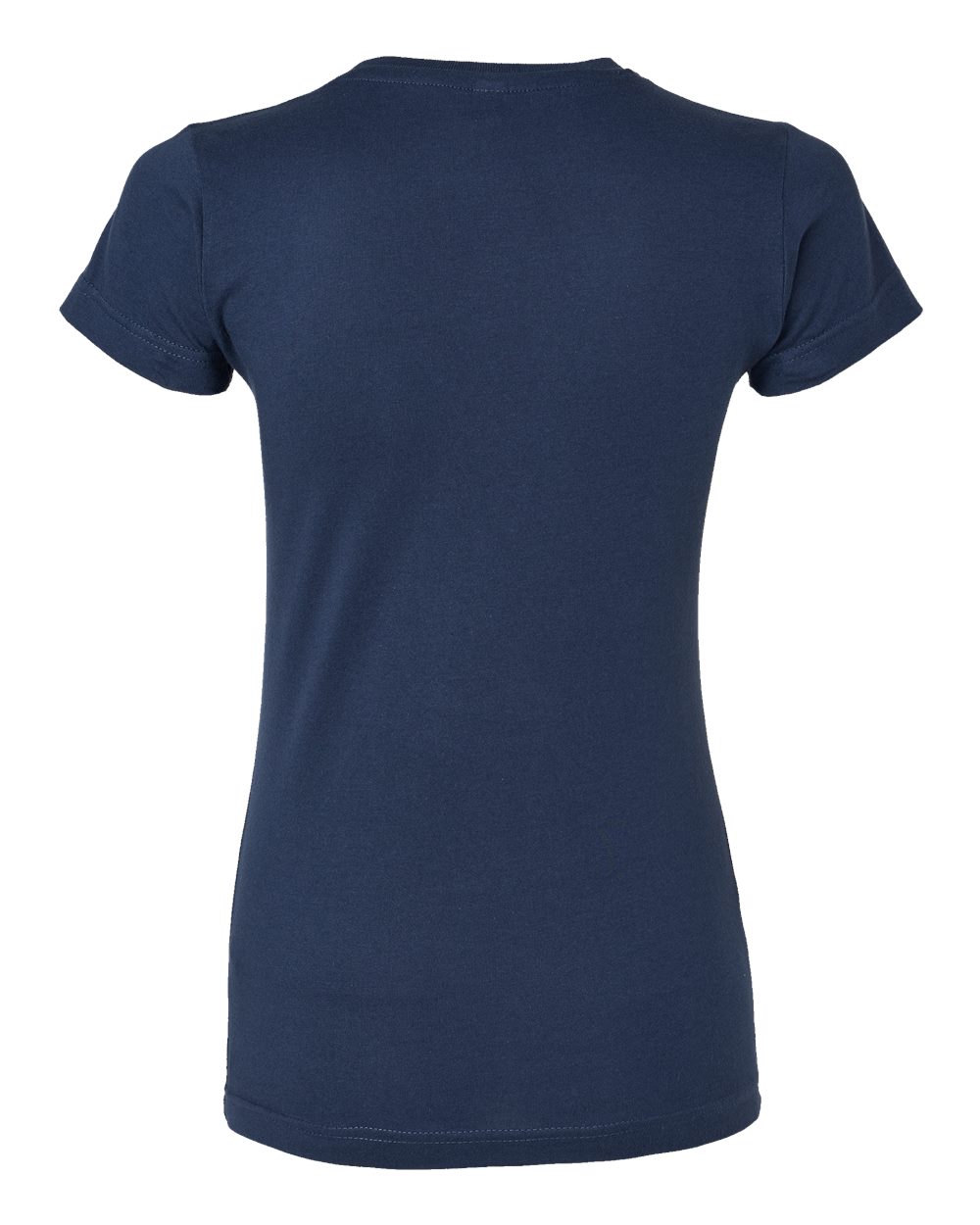 Front View of Denim Women's Fitted Fine Jersey Tee - 3616
