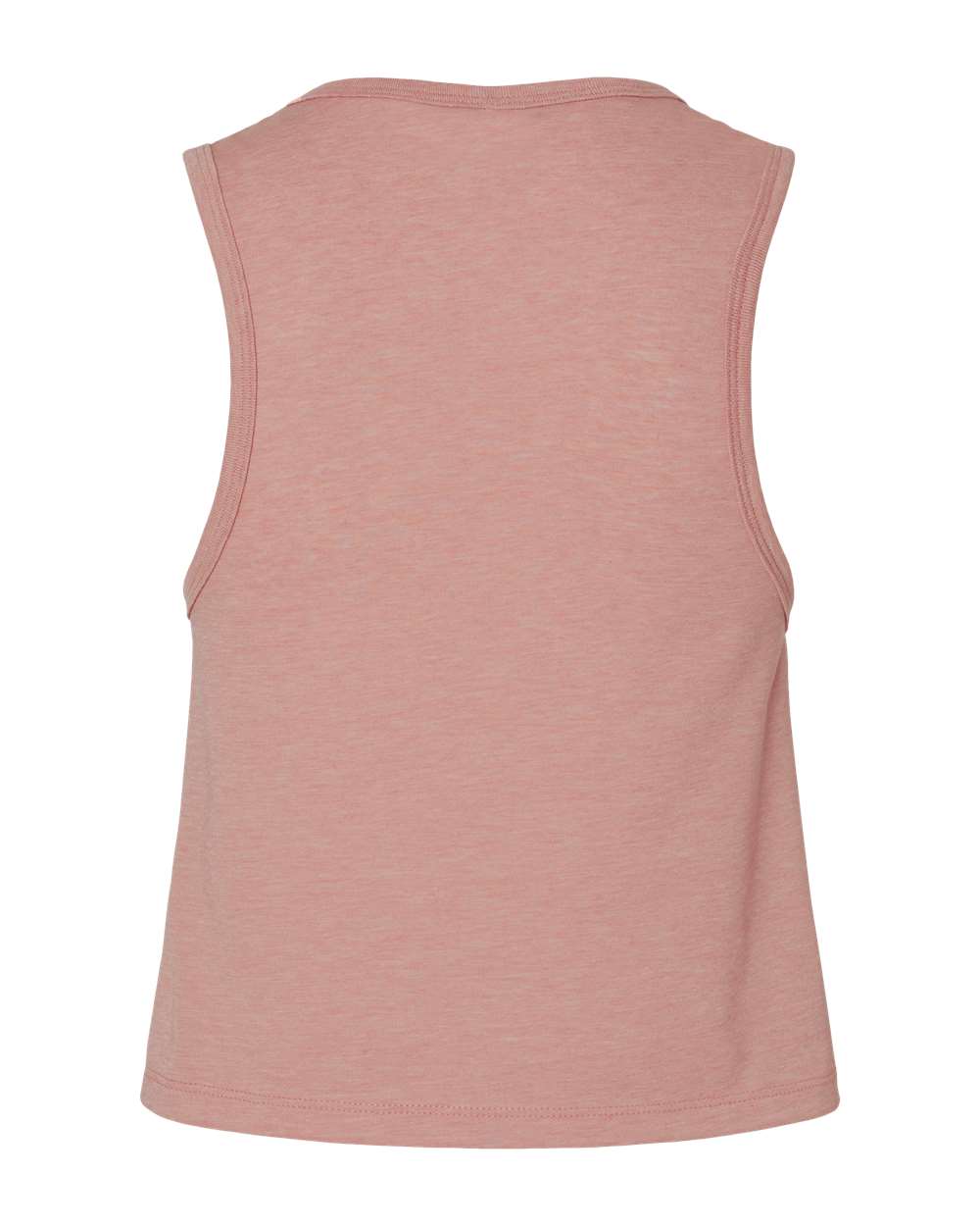 Front View of Desert Pink Women's Festival Crop Tank - 5083