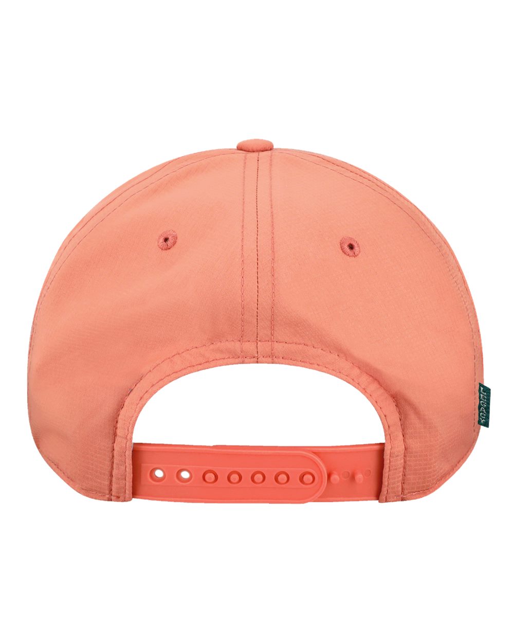 Rear View of Desert Rose-Pink/ Brown Six-Panel Ripstop Rope Cap - RIPPER