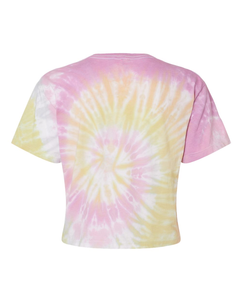 Front View of Desert Rose Women's Tie-Dyed Crop T-Shirt - 1050