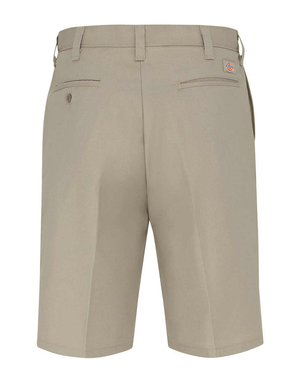 Front View of Desert Sand 11" Industrial Flat Front Shorts - Odd Sizes - LR30ODD
