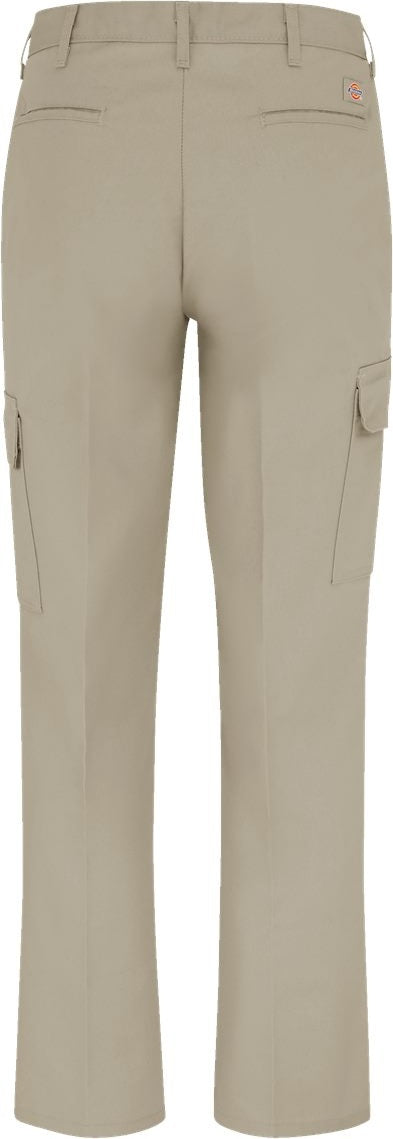 Front View of Desert Sand - 37 Unhemmed Industrial Cargo Pants - Extended Sizes - LP60EXT