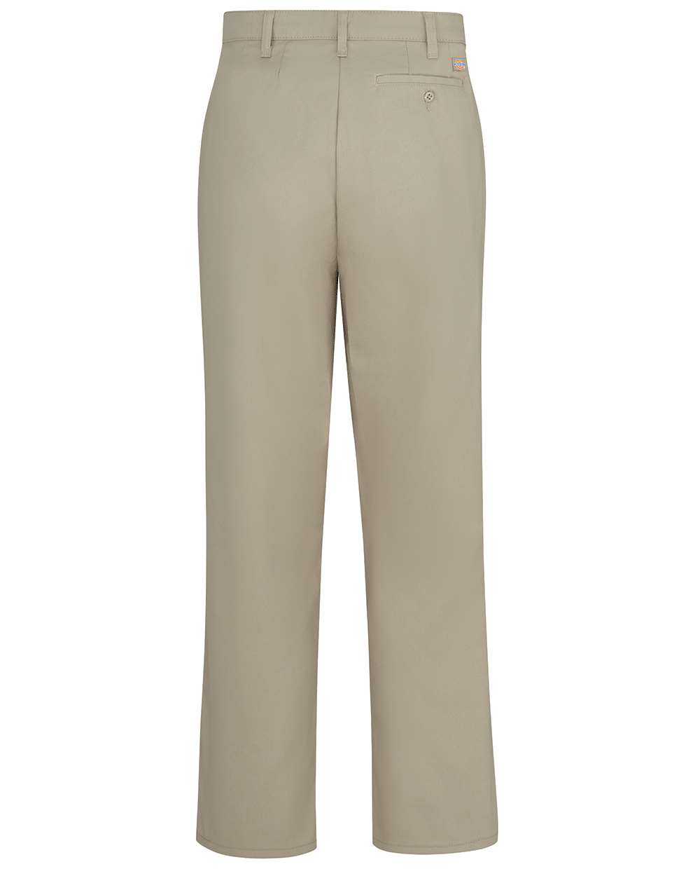 Rear View of Desert Sand Women&#39;s Premium Flat Front Pants - Plus - FW21