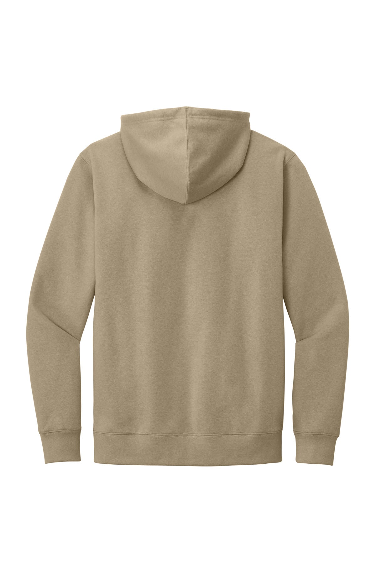 Rear View of DesertTan District V.I.T. Fleece Hoodie DT6100
