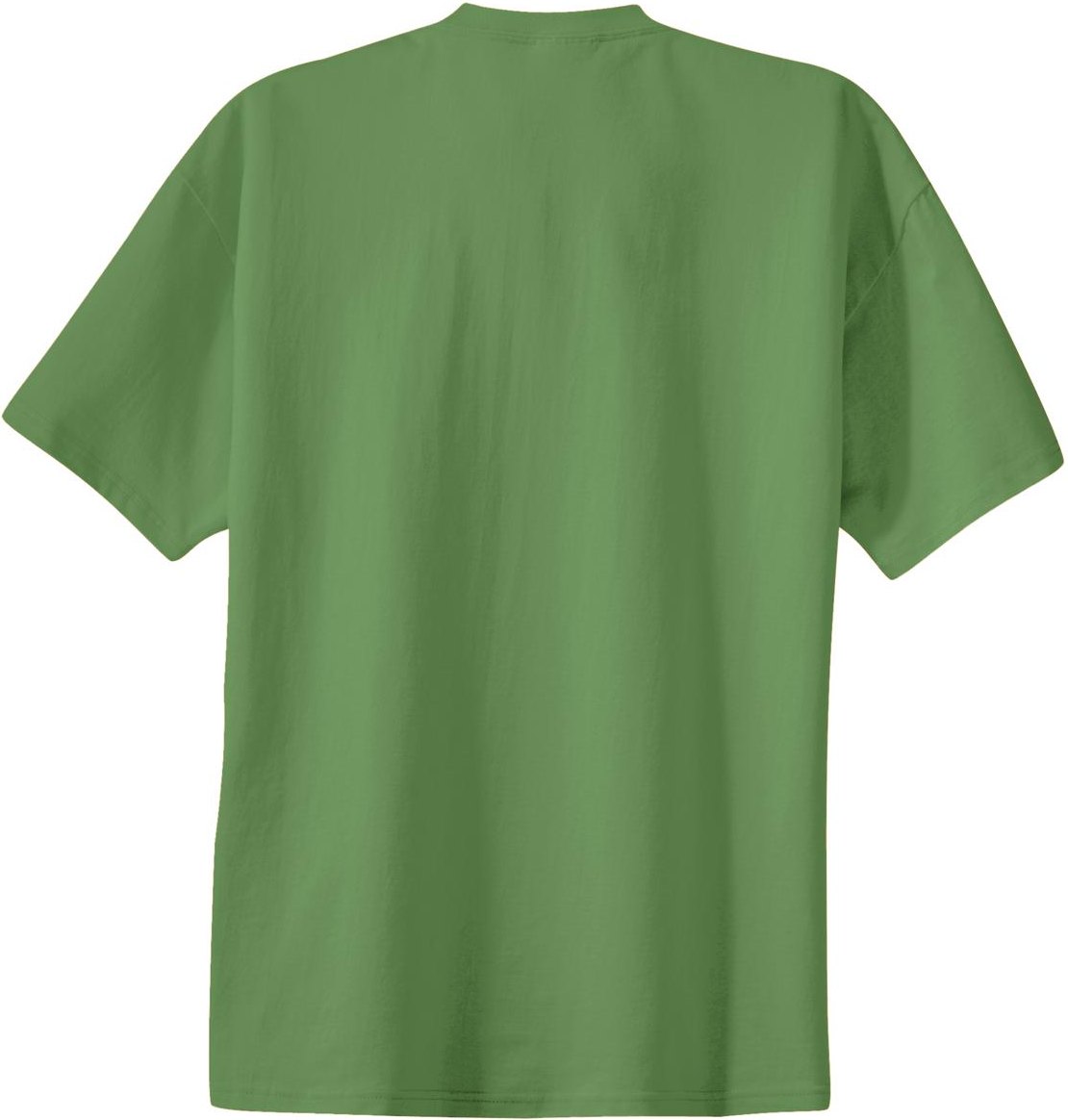 Front View of Dill Green Port & Co Essential Tee. PC61