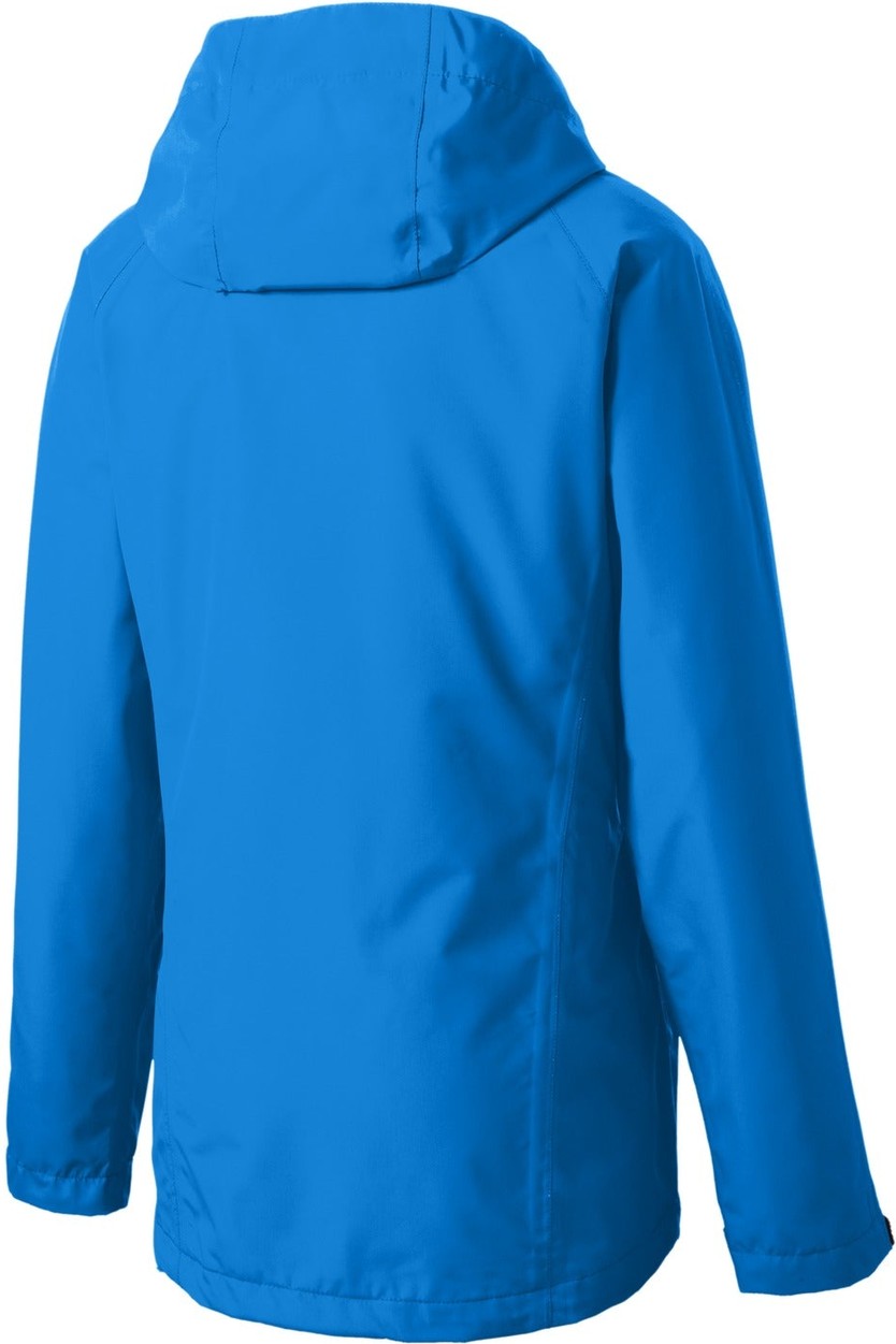 Rear View of Direct Blue Port Authority Women's Torrent Waterproof Jacket. L333