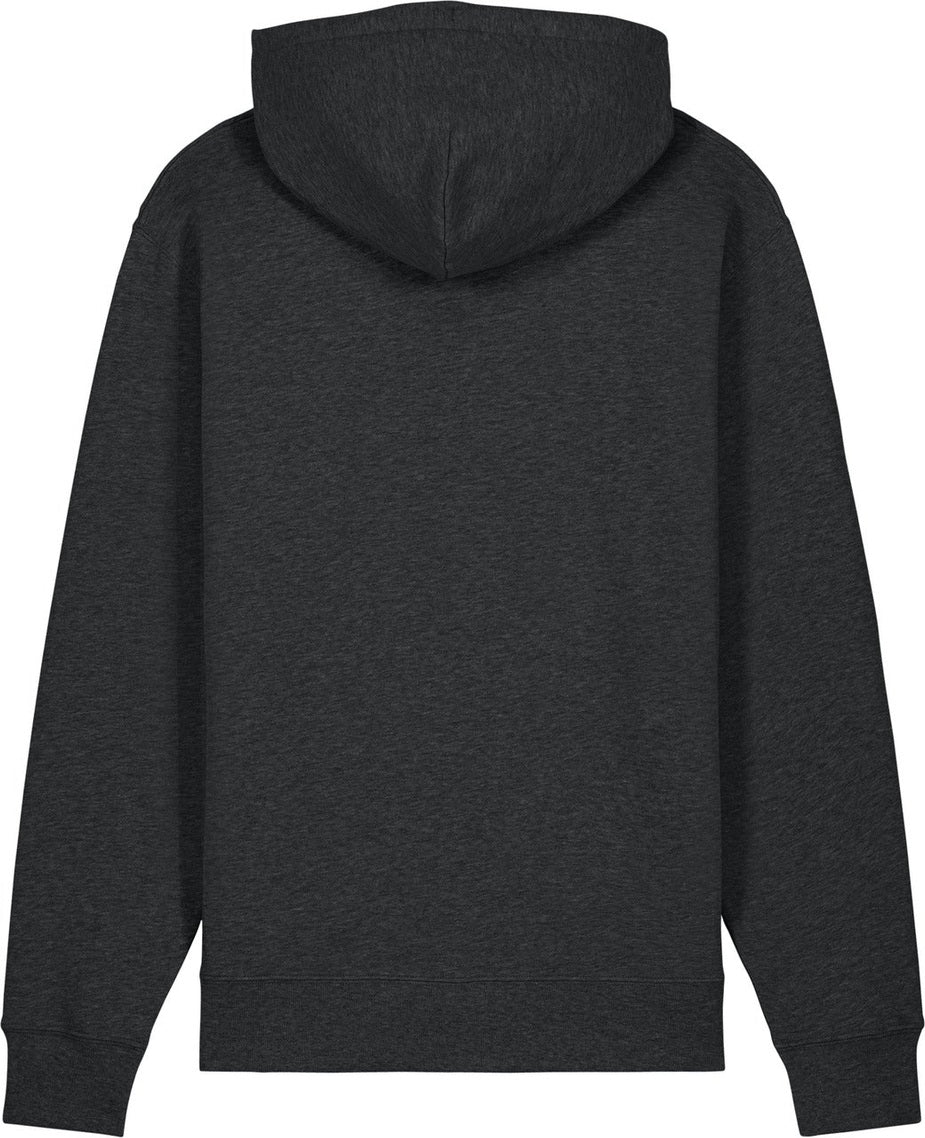 Rear View of DkHtGry Stanley/Stella Unisex Cruiser 2.0 Hooded Sweatshirt SXU003