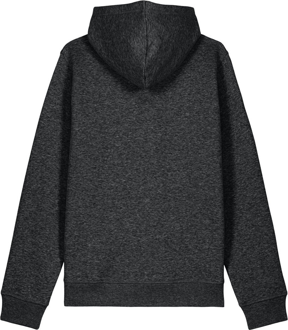 Front View of DkHtGry Stanley/Stella Unisex Drummer 2.0 Hooded Sweatshirt SXU009