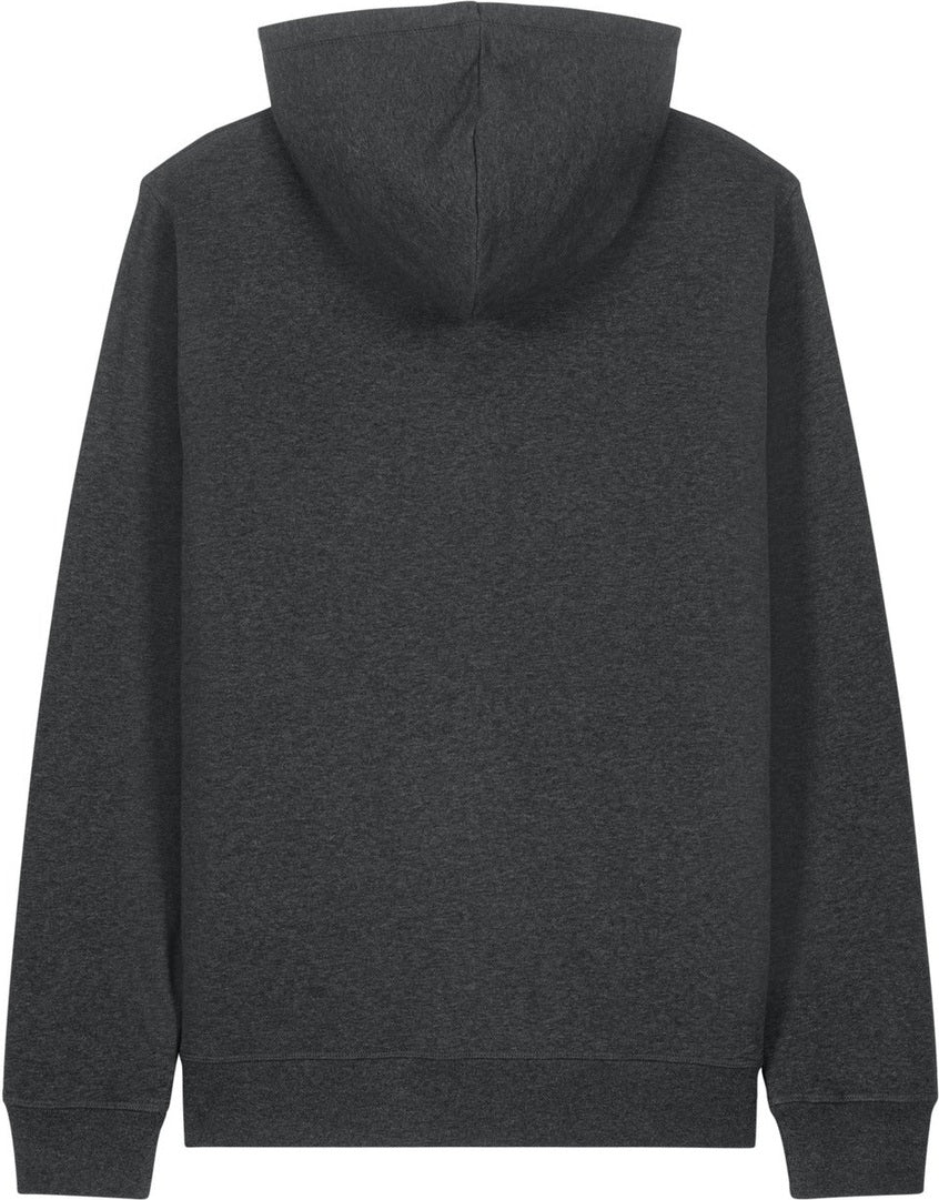 Rear View of DkHtGry Stanley/Stella Unisex Sounder Hooded Sweatshirt SXU012