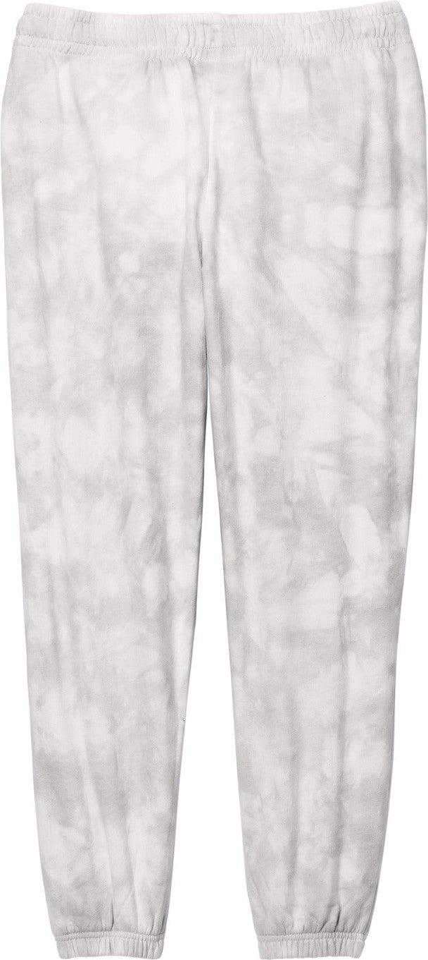 Front View of DoveGrey Port & Co Women's Beach Wash Cloud Tie-Dye Sweatpant LPC140P
