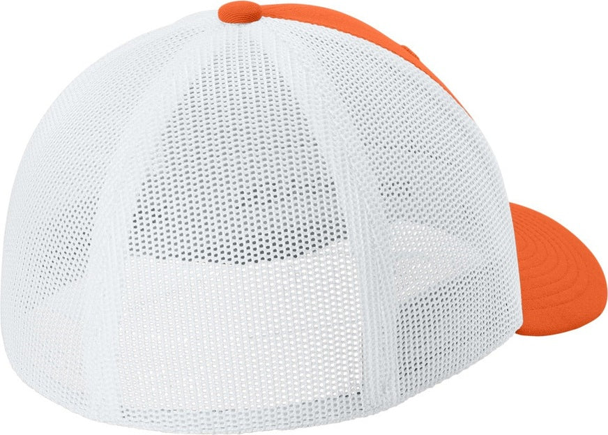 DpOr/White Sport-Tek Stretch-Tek Mesh Back Cap STC60