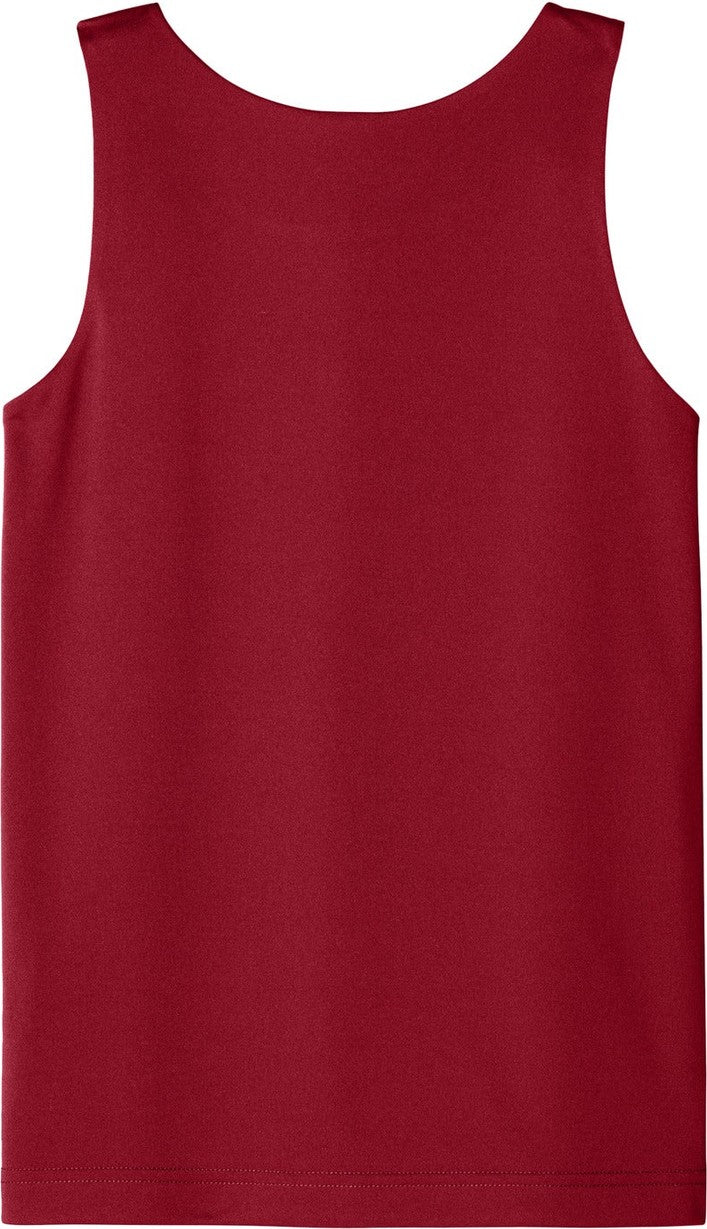 Rear View of DpRd/Wht Sport-Tek Youth PosiCharge Competitor Rev Tank YST551