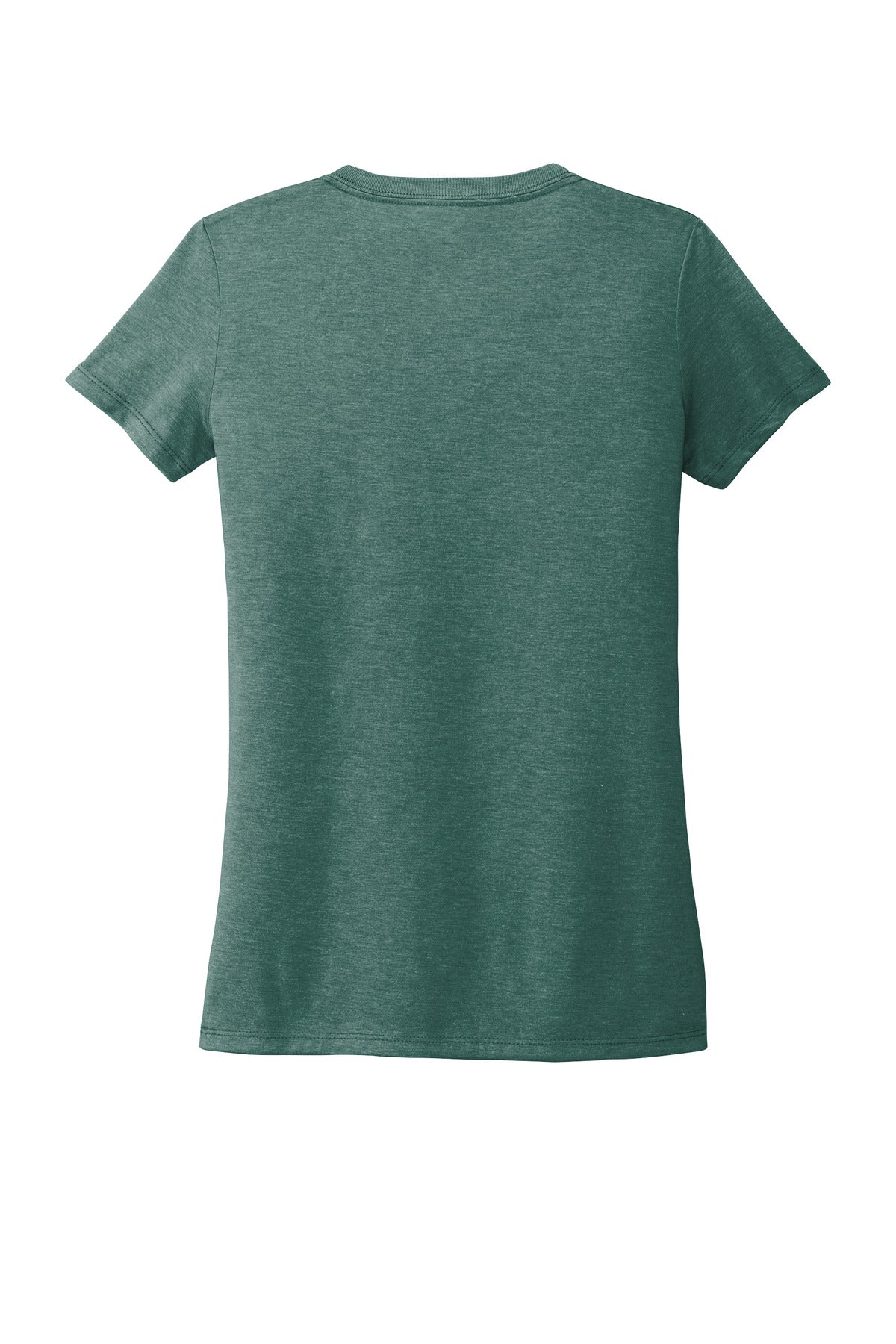 Front View of DpSeaGreen Allmade Women's Tri-Blend V-Neck Tee AL2018