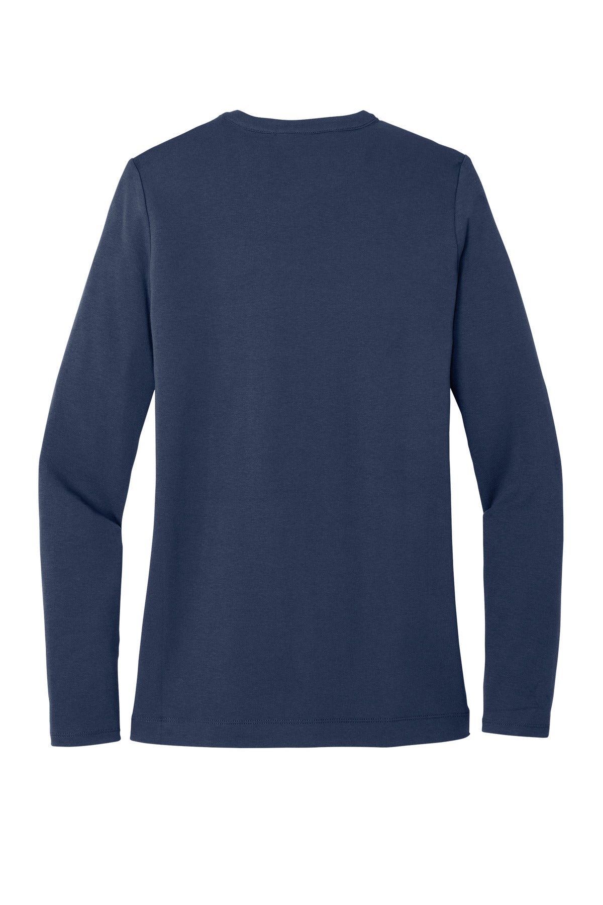 Rear View of Dress Blue Nvy Port Authority Women's Concept Stretch Button-Front Cardigan. LM1008