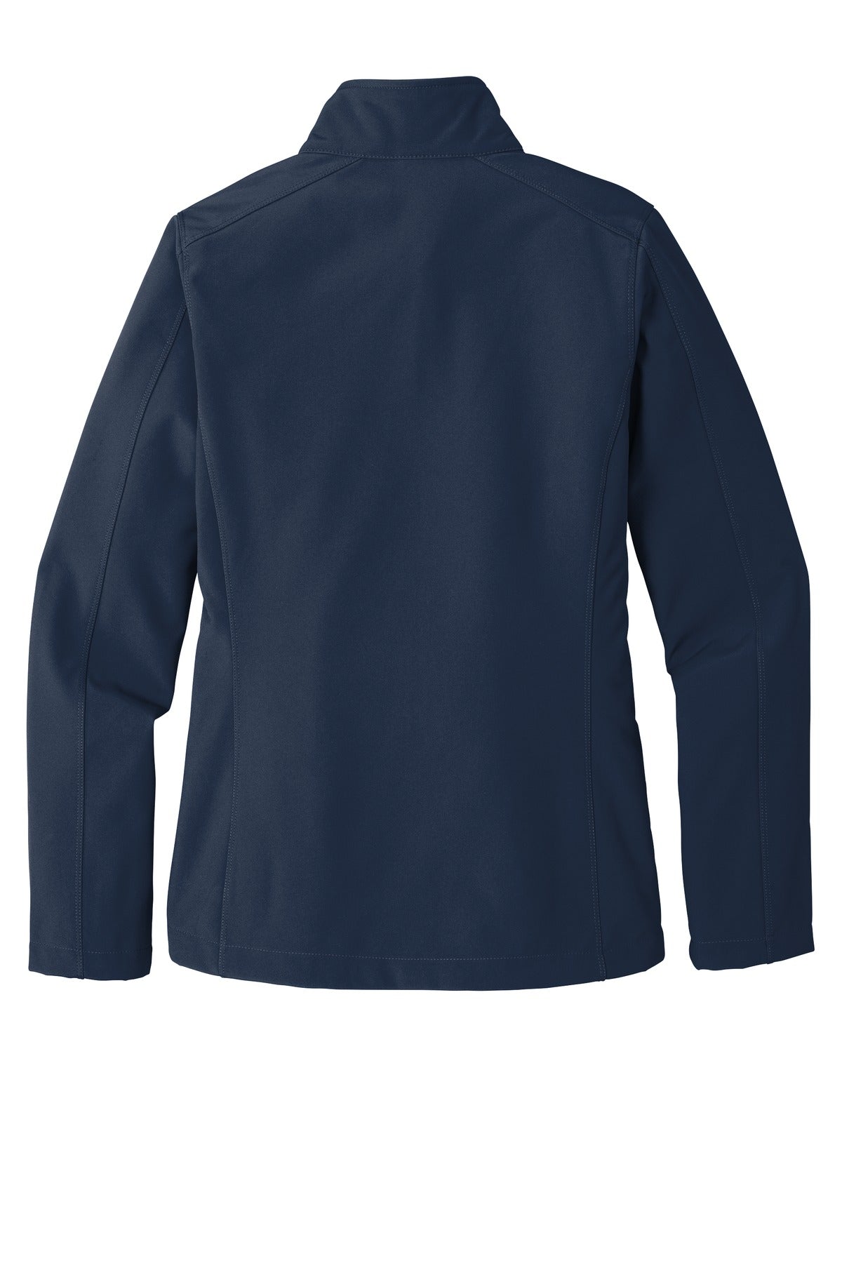 Rear View of Dress Blue Nvy Port Authority Women's Core Soft Shell Jacket. L317