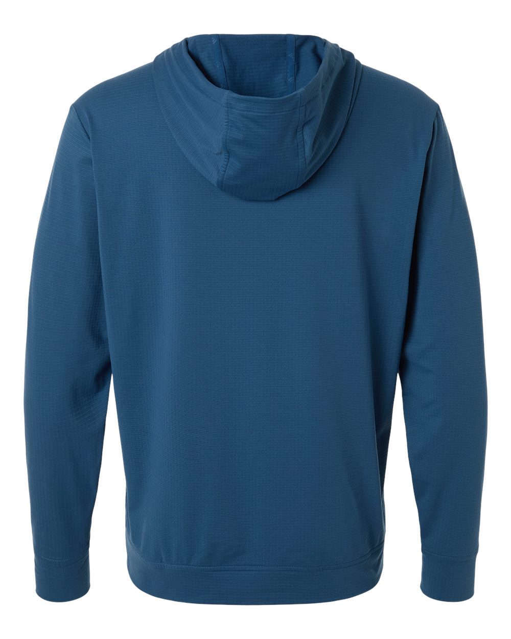 Rear View of Dusky Petrol Ultimate Elevated Hoodie - A2009 plain