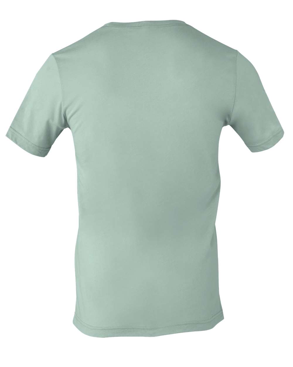Front View of Dusty Blue Jersey Tee - 3001
