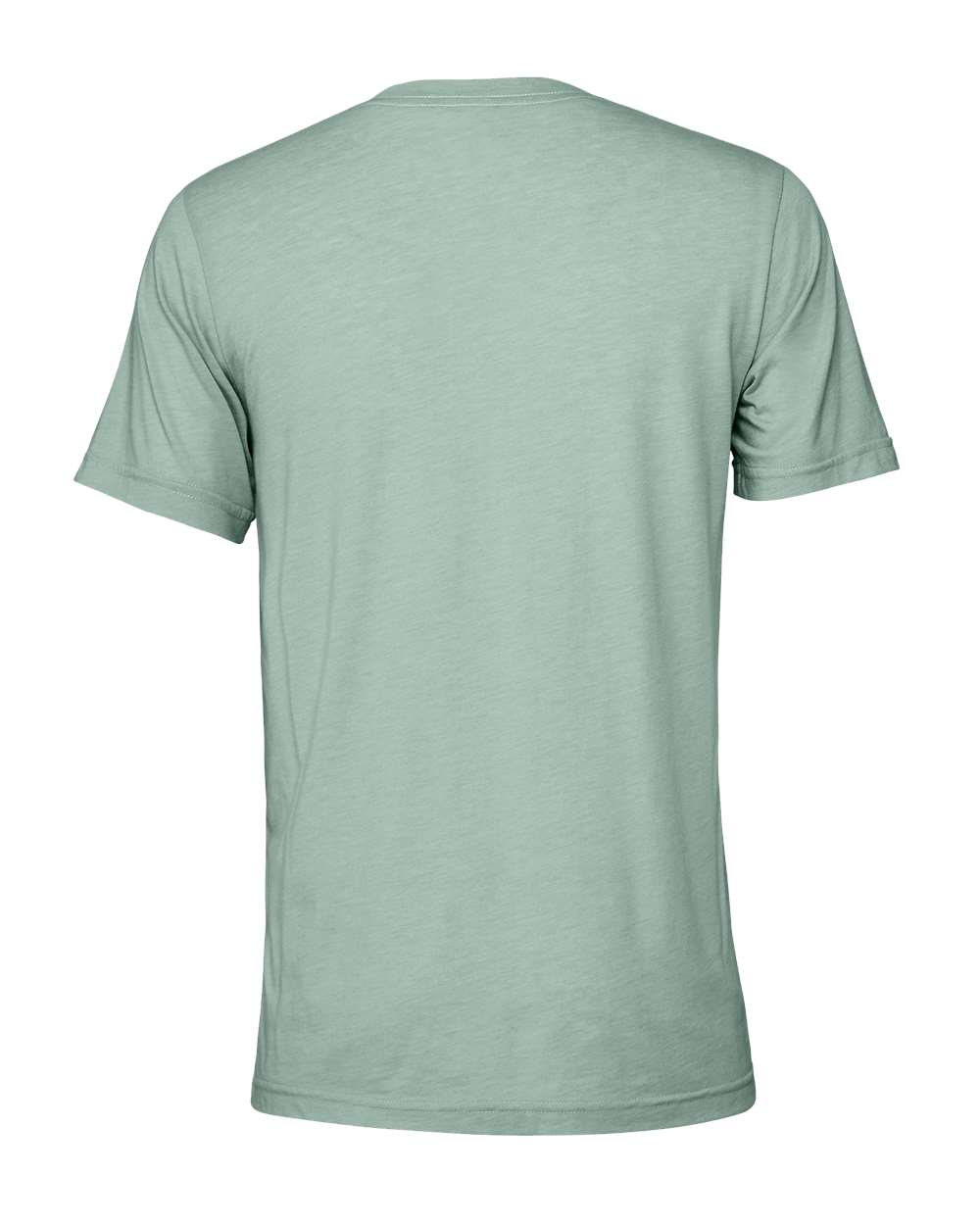 Front View of Dusty Blue Triblend Triblend Tee - 3413