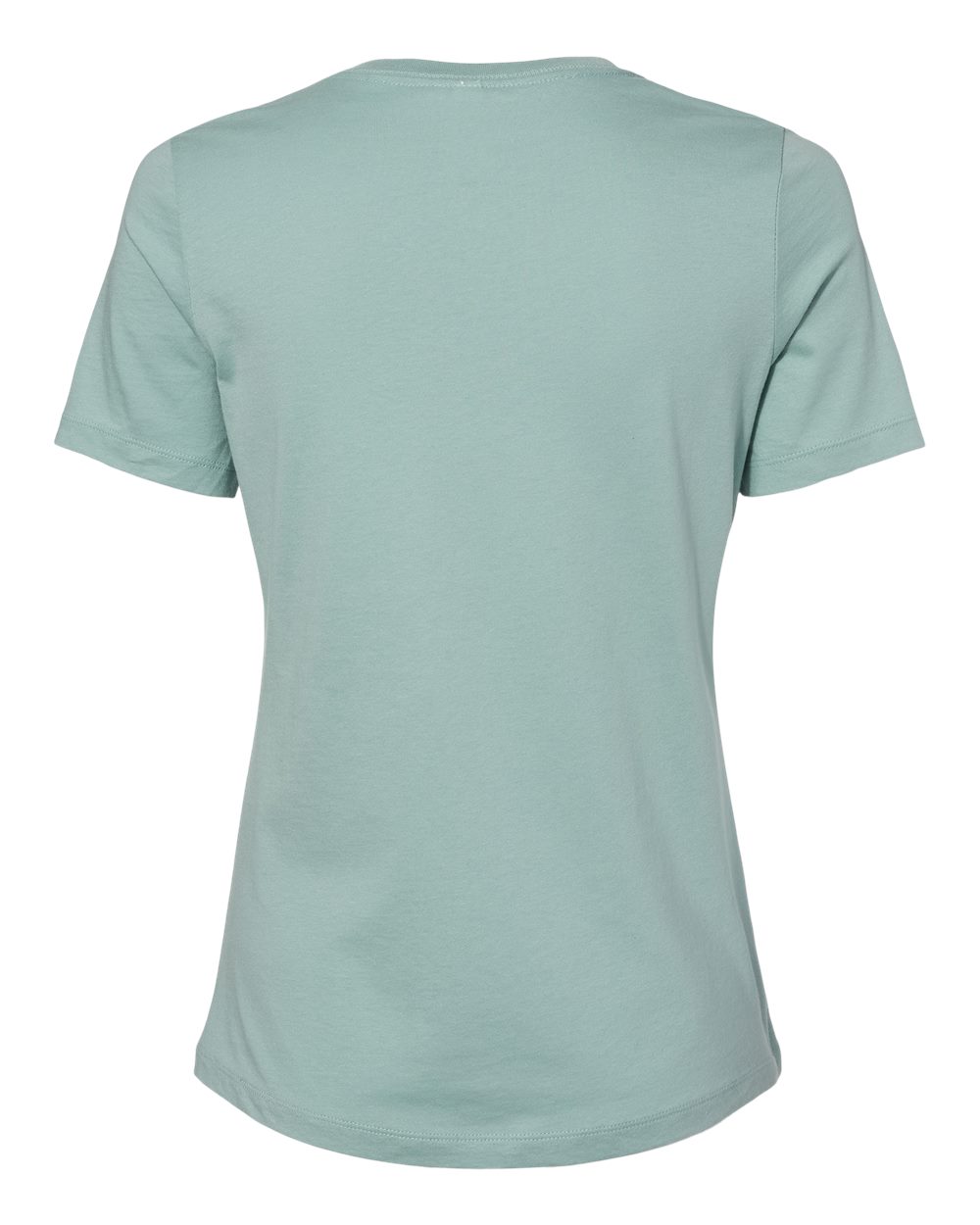 Front View of Dusty Blue Women’s Relaxed Jersey Tee - 6400