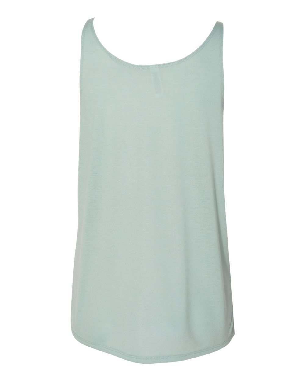 Front View of Dusty Blue Women's Slouchy Tank - 8838