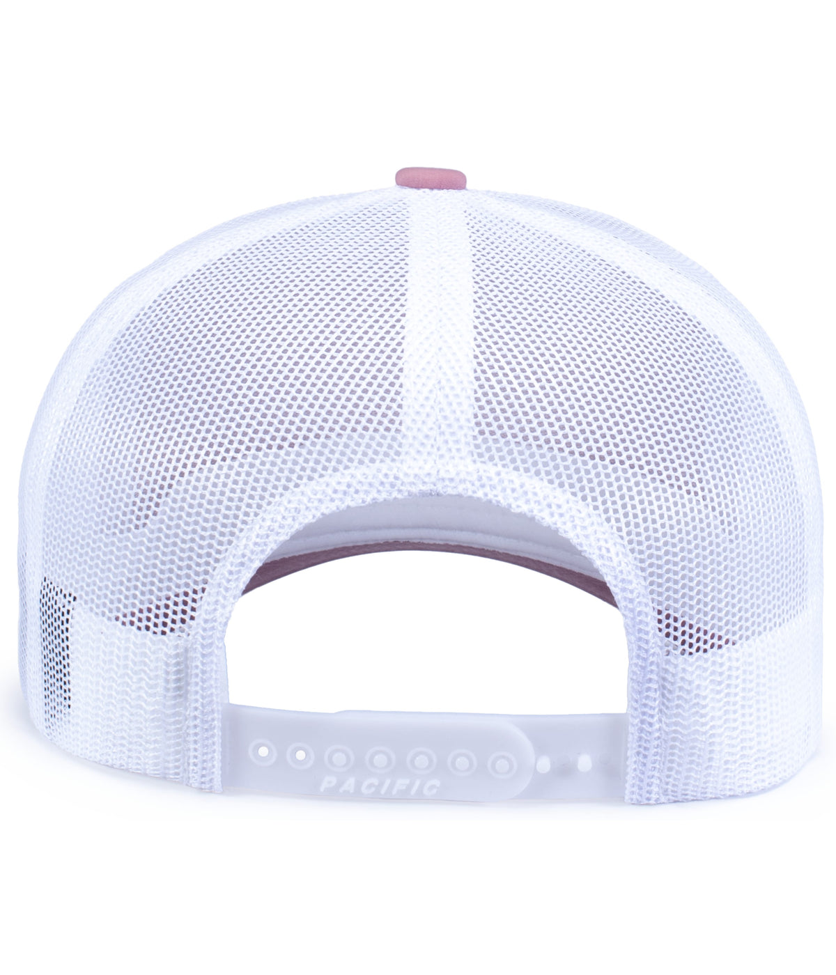 Rear View of DUSTY MAUVE/WHITE WEEKENDER TRUCKER