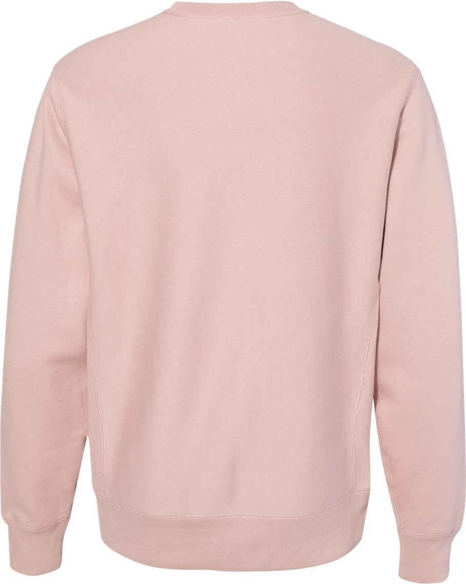 Front View of Dusty Pink Legend - Premium Heavyweight Cross-Grain Crewneck Sweatshirt - IND5000C