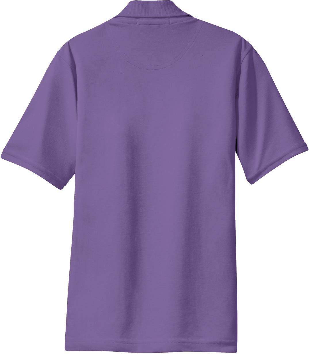 Front View of Dusty Purple Port Authority Women's Rapid Dry Polo. L455